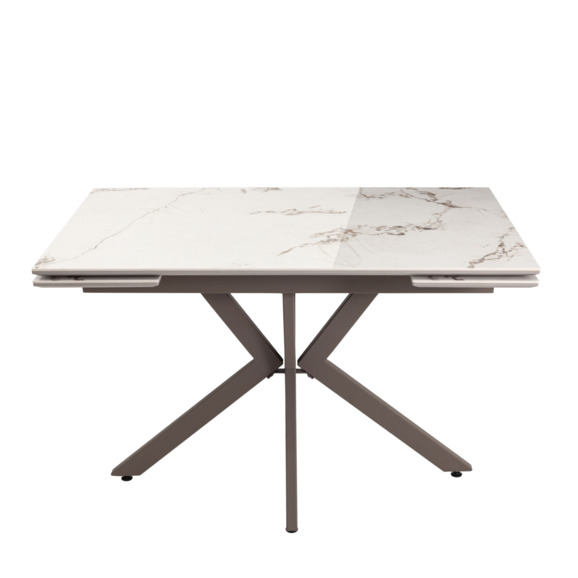 Стол раскладной Maru 120-180*80*76, керамика, капучино - фото 4