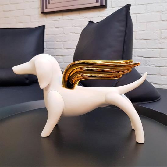 Статуэтка Angel dog white - фото 3