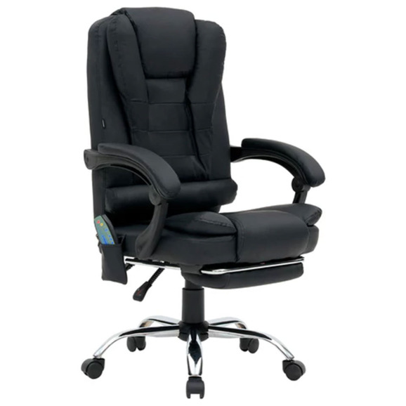 Кресло офисное Null, черный, 6 массажных модулей - фото 2