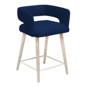 Фотография товара Стул Mars полубарный, велюр Selesta 36, бук, морилка белая от компании ChiedoCover.