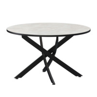 Настоящее фото товара Стол нераздвижной Геометри 2, 1000, лофт, черный муар, произведённого компанией ChiedoCover