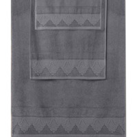 Настоящее фото товара Полотенце махровое KARNA, 900 x 500, темно-серый, произведённого компанией ChiedoCover