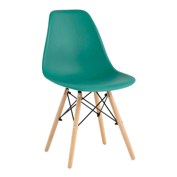 Стул Eames DSW серо-зеленый - фото 1