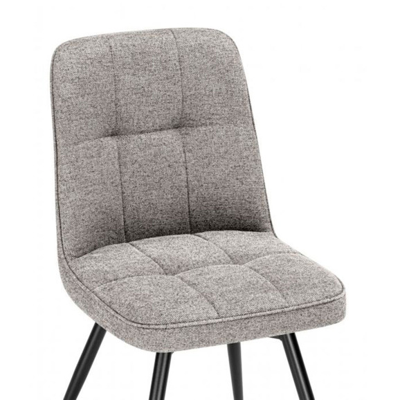 Стул на металлокаркасе Texas 4 поворотный бежевый / черный - фото 5