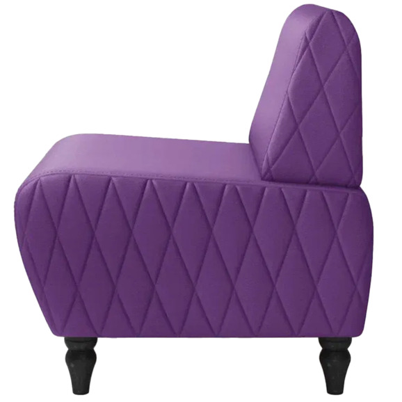 Кресло Лотик экокожа, фиолетовый - фото 4