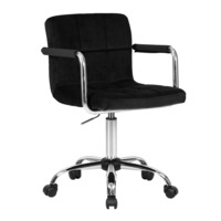 Настоящее фото товара Офисное кресло Таварес, черный велюр, произведённого компанией ChiedoCover