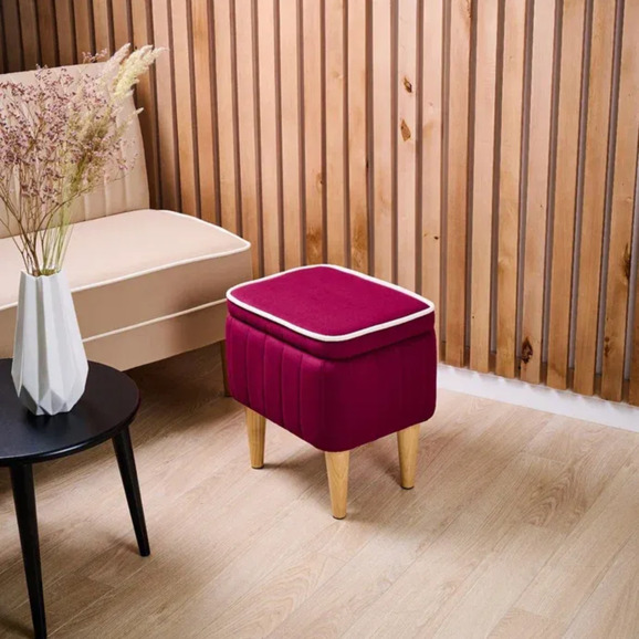 Пуф Ноотропик с ящиком, винный - фото 3