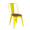 Фотография Стул Tolix Wood, желтый от производителя ChiedoCover, картинка продукции, реальное фото товара Настоящее фото товара Стул Tolix Wood, желтый, произведённого компанией ChiedoCover