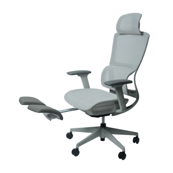 Офисное поворотное кресло Sparx frs-8 luster white, ткань / сетка, белый - фото 6