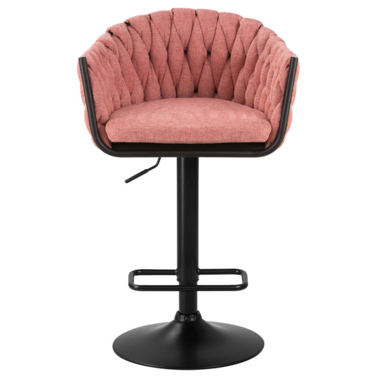 Барный стул КЕЛЬН, рогожка розовый - фото 2