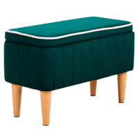 Настоящее фото товара Банкетка Nootropic, с ящиком, зеленый, произведённого компанией ChiedoCover