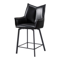 Настоящее фото товара Полубарное кресло Soho, черное, произведённого компанией ChiedoCover