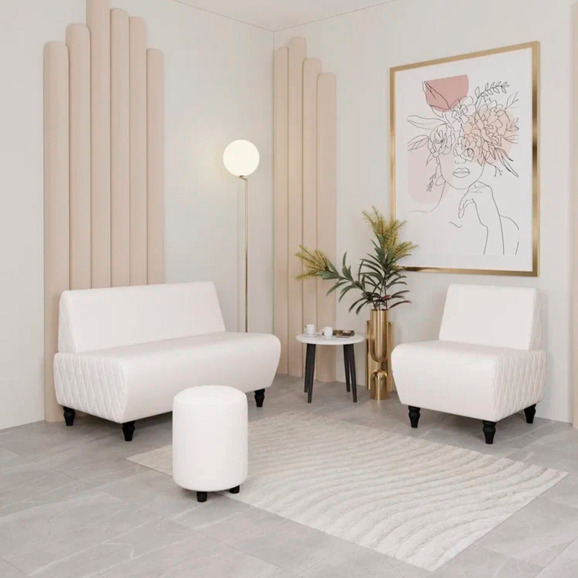 Пуф Тепал, экокожа, белый - фото 6