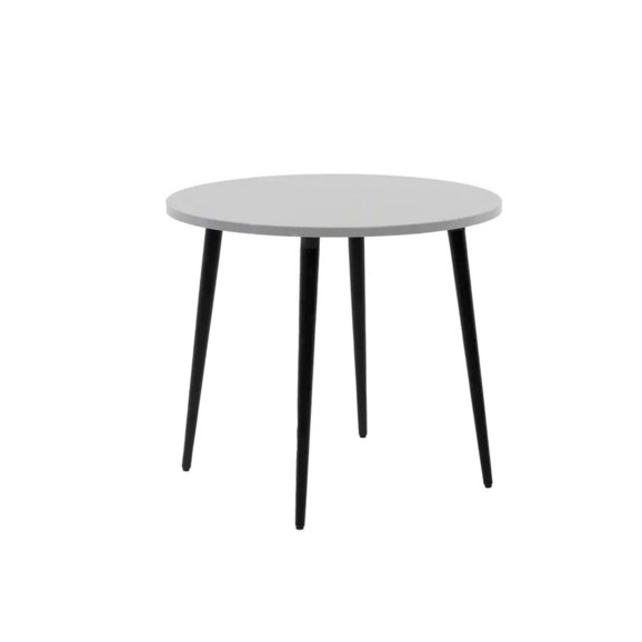 Стол серый, круглый - фото 1