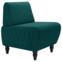 Настоящее фото товара Кресло Лотик велюр, зеленый, произведённого компанией ChiedoCover