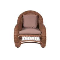 Удупи плетеное кресло-качалка, коричневое