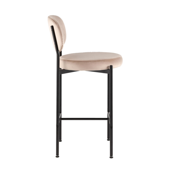 Стул полубарный Бриф ВД, велюр, бежевый - фото 2