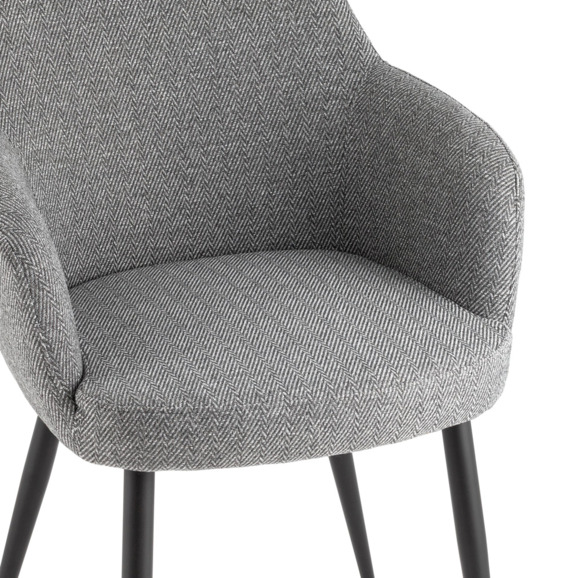 Стул обеденный Katys, серый, елочка - фото 7