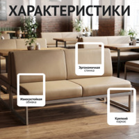 Фотография Диван Сигма, кожзам НИТРО МИНК, каркас серебро 650 Фотография товара Диван Сигма, кожзам НИТРО МИНК, каркас серебро 650 от компании ChiedoCover.
