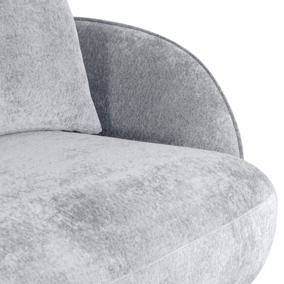 Диван Riolo, светло-серый, велюр - фото 5