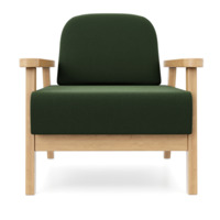 Кресло Лора береза, зеленое