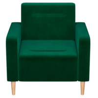 Фотография товара Кресло Папилла, велюр, зеленый от компании ChiedoCover.