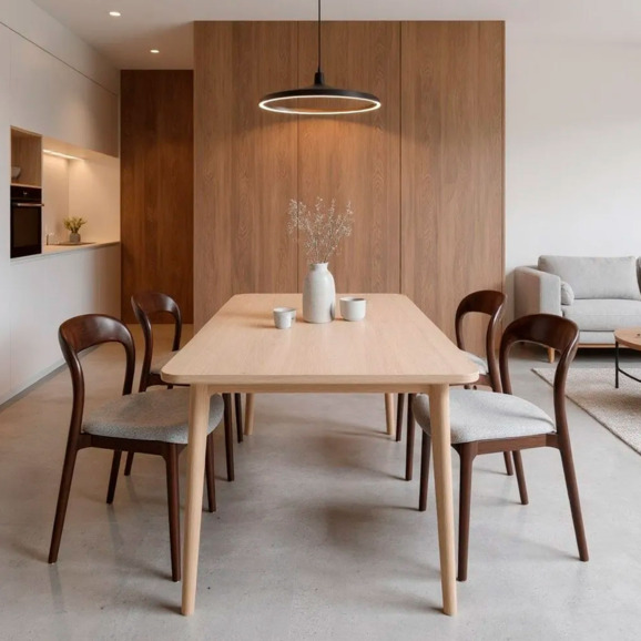 Стул деревянный Леман без подлокотников с серой обивкой - фото 5