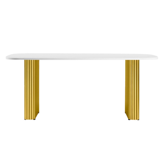 Бавария B 200 х 90 белая пленка шагрень / золото Бавария B 200 х 90 белая пленка шагрень / золото - фото 2