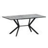 Стол раздвижной Сири 1200+300, фаерстоун, черный муар