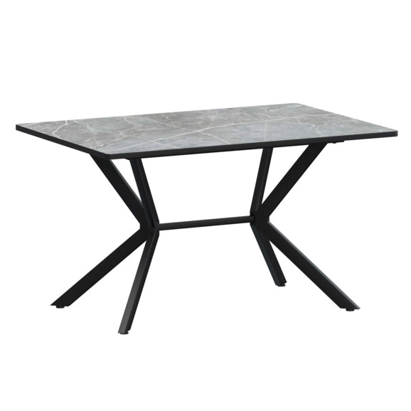 Стол нераздвижной Сири 1200 Р20, фаерстоун, черный муар - фото 1