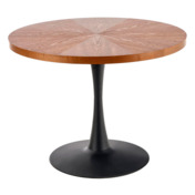 Фотография товара Стол круглый Symbol, орех, ножки черные от компании ChiedoCover.