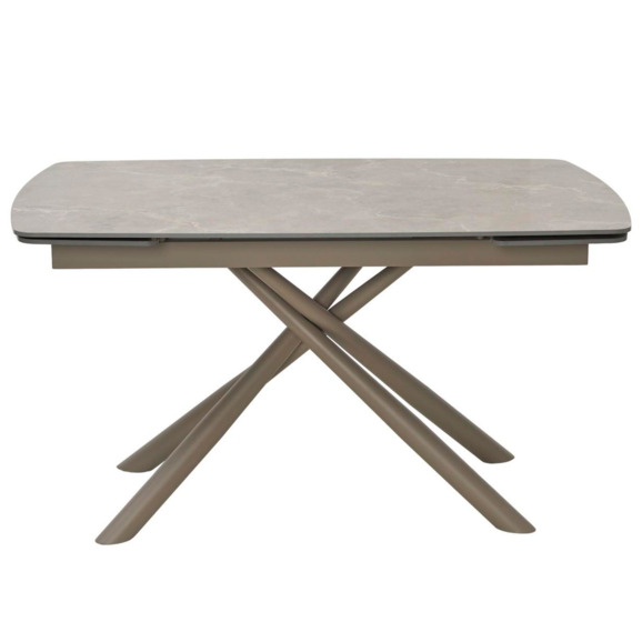 Стол RIVOLI 140 MATT LATTE STONE SOLID CERAMIC / TAUPE - фото 3