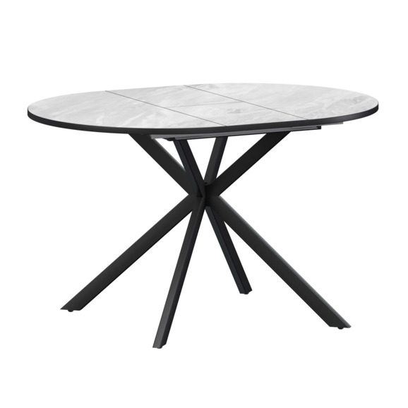 Стол раздвижной Грант 900+300 лавант, черный муар - фото 1