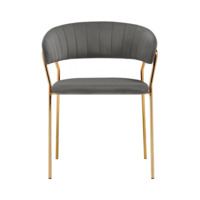 Фотография Стул на металлокаркасе Kamelia 1 dark gray / gold Фотография товара Стул на металлокаркасе Kamelia 1 dark gray / gold от компании ChiedoCover.