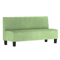 Настоящее фото товара Диван Линейный, велюр Lambre plus 694, ножки бук, морилка черная, произведённого компанией ChiedoCover