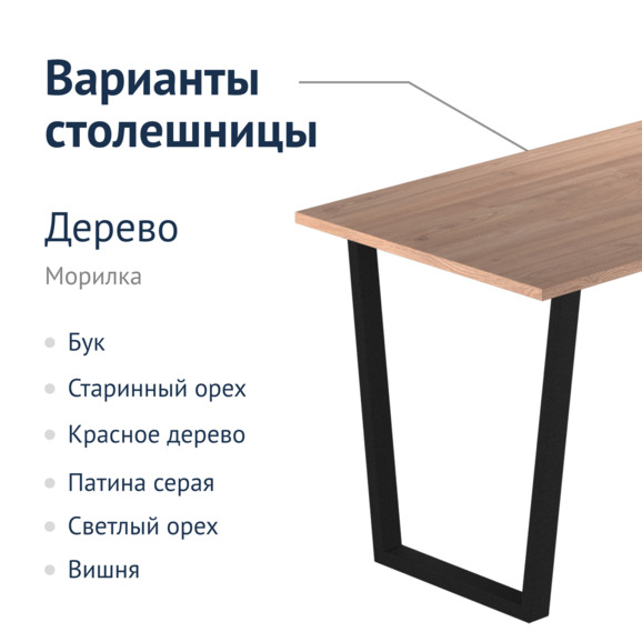 Стол Трапеция, лофт - фото 5
