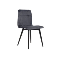 Фотография Стул бёрн, серый, черные ножки от производителя ChiedoCover, картинка продукции, реальное фото товара Настоящее фото товара Стул бёрн, серый, черные ножки, произведённого компанией ChiedoCover