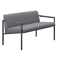 Настоящее фото товара Диван Номик, экокожа, серый, произведённого компанией ChiedoCover