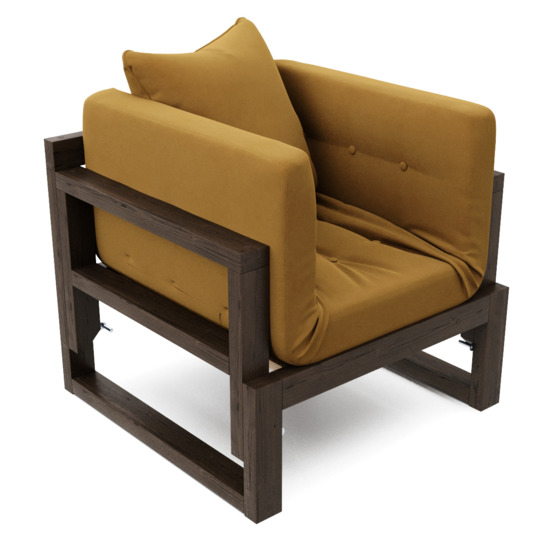 Кресло Рэмо венге, коричневое - фото 3
