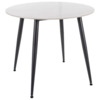 Стол обеденный Integer, белый, черный Стол обеденный Integer, белый, черный
