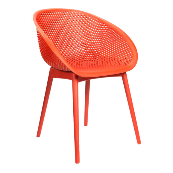 Стул пластиковый Джони темно-красный - фото 1