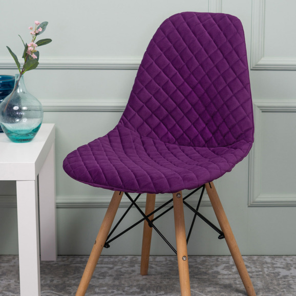 Чехол Е07 на стул Eames, фиолетовый - фото 8