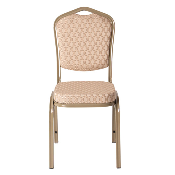 Стул Хит 25, жаккард вояж беж-золото, каркас шампань - фото 5