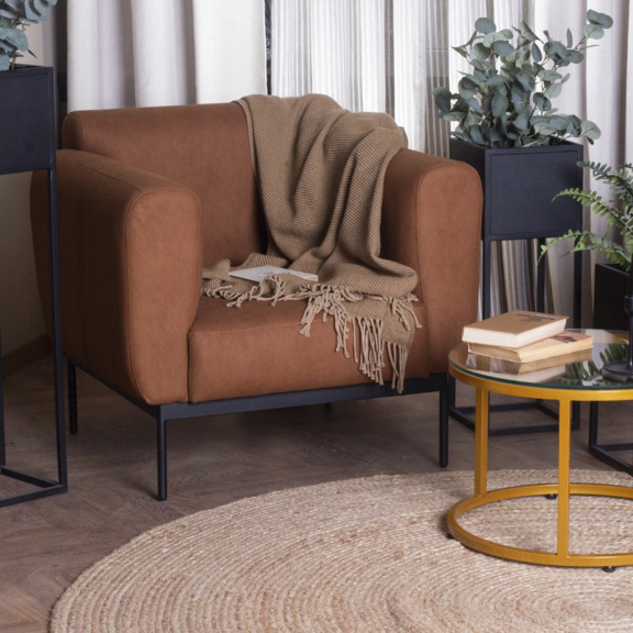 Фотография в интерьере товара Кресло Moris, искусственная замша от компании ChiedoCover.