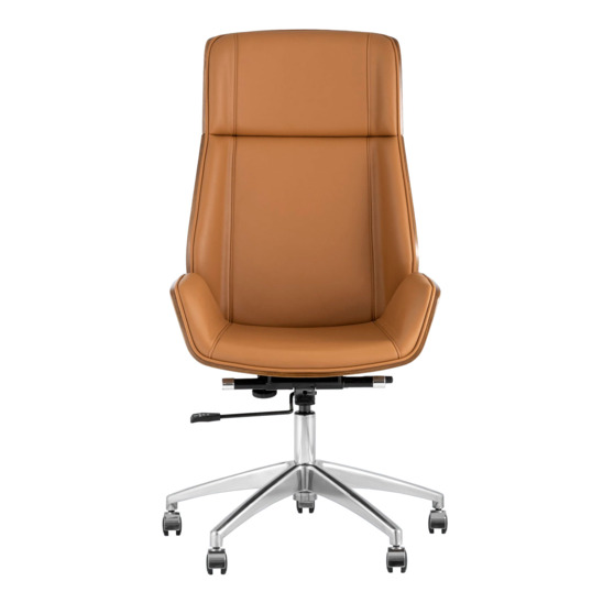 Кресло руководителя TopChairs Crown, коричневое - фото 3
