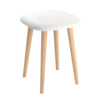 Табурет Серена-2, дуб нордик, экокожа белая матовая Табурет Серена-2, дуб нордик, экокожа белая матовая