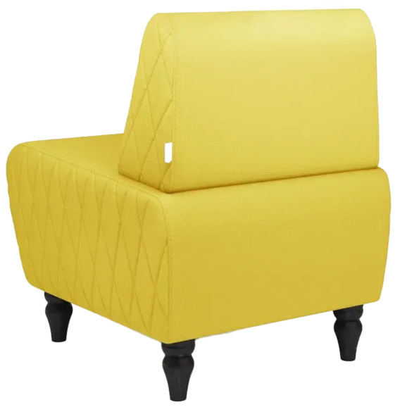 Кресло Лотик экокожа, желтый Кресло Лотик экокожа, желтый - фото 3