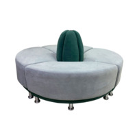 Фотография Диван Блазз экстра четырехместный, велюр, зелено-серый Фотография товара Диван Блазз экстра четырехместный, велюр, зелено-серый от компании ChiedoCover.