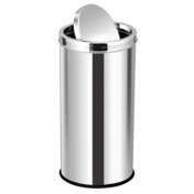 Фотография товара Урна с плавающей крышкой Луна, 42 литра, сталь зеркальная от компании ChiedoCover.