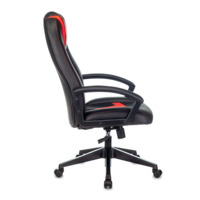 Кресло игровое Zombie 8 красный/ черный, искусственная кожа, крестовина пластик